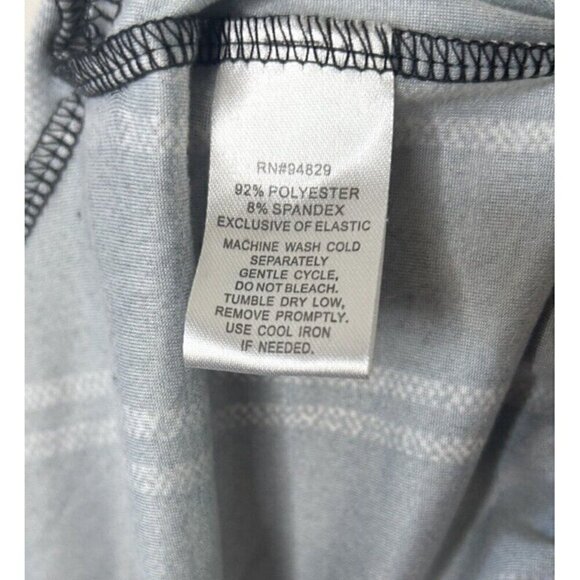 Derek Heart Womens Black White Striped Jumpsuit Casual Comfort Style Size Large - Picture 13 of 13